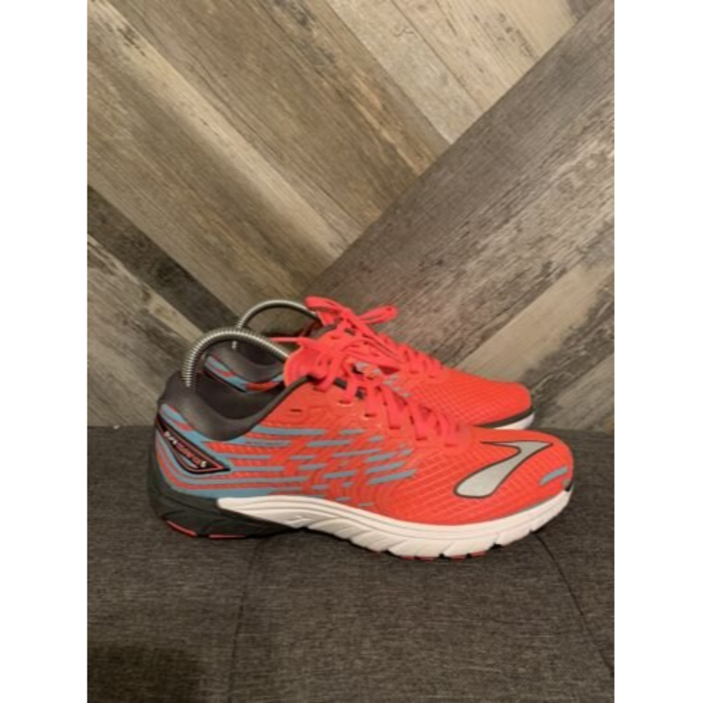 Brooks Pure Cadence 5 Pink Grey Teal Womens Size 8.5 Shoe 1202151b617